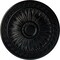 Ekena Millwork Randee Ceiling Medallion (Fits Canopies up to 3 7/8"), Hand-Painted Jet Black, 20"OD x 1 3/8"P CM20HABLF - alternate 1